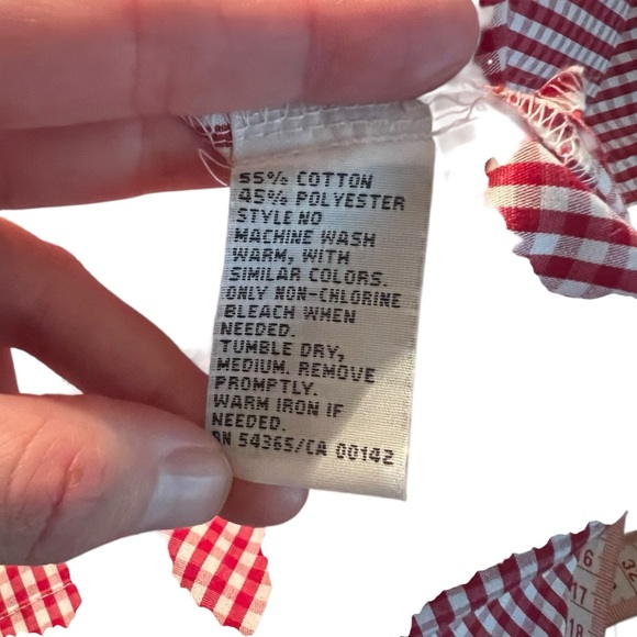 Alia cherry button down shirt. Size 8 - Picture 4 of 6